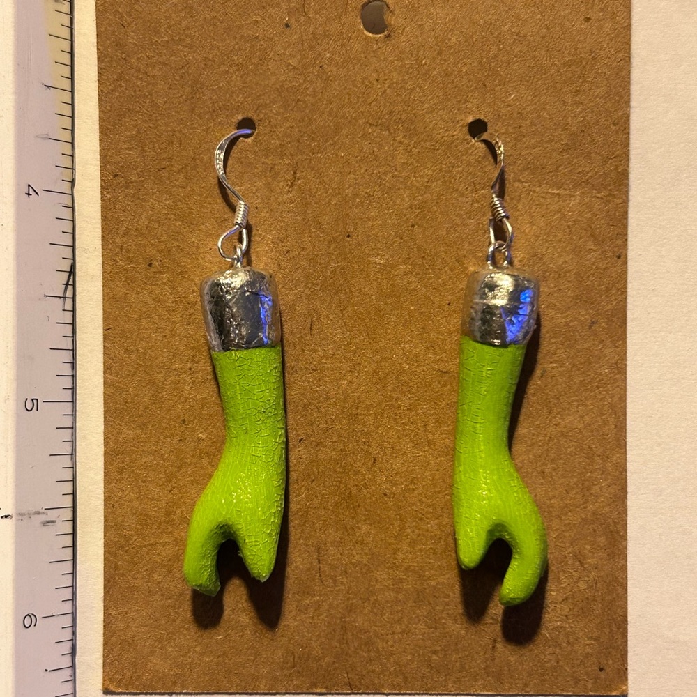 Doll part earrings